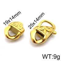 2 Pieces Stainless Steel 18K Gold Plated Solid Color Polished Connectors sku image 4