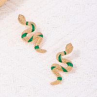 1 Pair Cool Style Snake Alloy Ear Studs main image 4