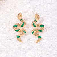 1 Pair Cool Style Snake Alloy Ear Studs main image 5