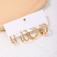 1 Set Simple Style Geometric Solid Color Alloy Ear Studs main image 1
