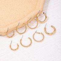 1 Set Simple Style Geometric Solid Color Alloy Ear Studs main image 5
