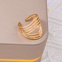Großhandel Schmuck Einfacher Stil Geometrisch Einfarbig Legierung Offener Ring sku image 1
