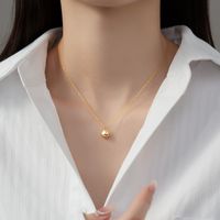 Sterling Silber Vergoldet Versilbert IG-Stil Einfacher Stil Menschlich Halskette Mit Anhänger sku image 1
