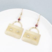 1 Pair Casual Simple Style Bag Alloy Drop Earrings main image 4