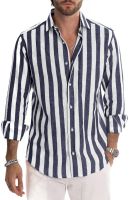 Men's Stripe Blouse Men's Clothing main image 4