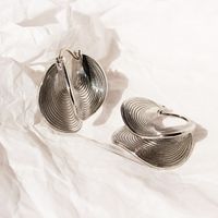 1 Pair Simple Style Geometric Plating Brass Hoop Earrings sku image 2