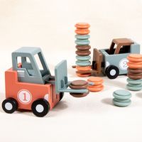 Table & Floor Games Cartoon Car Wood Toys main image 4
