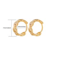1 Pair Elegant Chain Handmade Plating Metal Copper White Gold Plated Gold Plated Hoop Earrings main image 2