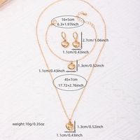 Simple Style Heart Shape Ferroalloy Women's Jewelry Set main image 2