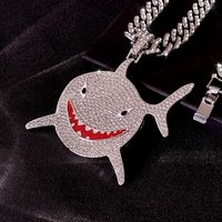 Hip Hop Animal Lettre Numéro Alliage De Zinc Incruster Strass Unisexe Pendentif main image 7