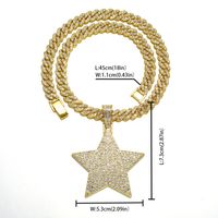 Hip Hop Animal Letra Número Aleación De Zinc Embutido Diamantes De Imitación Unisexo Collar Colgante sku image 3