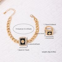 Exaggerated Commute Cool Style Lion Alloy Inlay Rhinestones Women's Jewelry Set main image 3