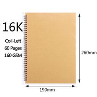 1 Piece Solid Color Class Learning Paper Preppy Style Notebook sku image 2