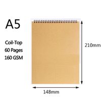 1 Piece Solid Color Class Learning Paper Preppy Style Notebook sku image 1