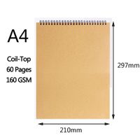1 Piece Solid Color Class Learning Paper Preppy Style Notebook sku image 5