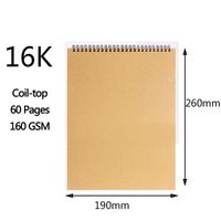 1 Piece Solid Color Class Learning Paper Preppy Style Notebook sku image 3