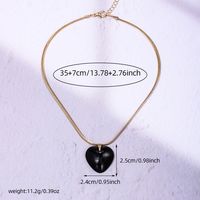 Sweet Classic Style Commute Heart Shape Arylic Copper Alloy Women's Pendant Necklace main image 2