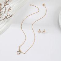 Stainless Steel 18K Gold Plated Elegant Heart Shape Jewelry Set main image 5