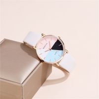 Simple Style Solid Color Buckle Quartz Women's Watches sku image 1