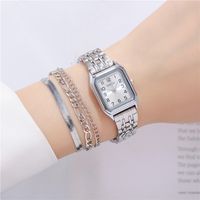 Simple Style Solid Color Double Side Snaps Quartz Women's Watches sku image 3