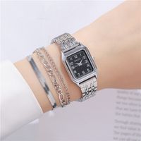 Simple Style Solid Color Double Side Snaps Quartz Women's Watches main image 2