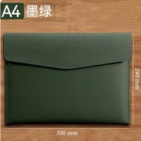 Solid Color Leather Class Learning Daily Retro Folder sku image 6