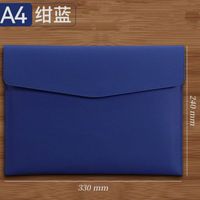 Solid Color Leather Class Learning Daily Retro Folder sku image 3