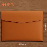 Solid Color Leather Class Learning Daily Retro Folder sku image 5