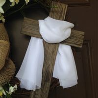 Easter Pastoral Flower Bow Knot Plastic Cloth Home Daily Festival Hanging Ornaments main image 3