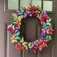 Pastoral Butterfly Plastic Pendant Artificial Decorations main image 4