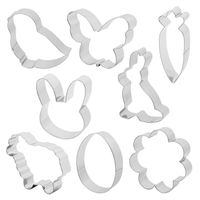 Easter Cute Animal Letter Stainless Steel Kitchen Molds 1 Set main image 5
