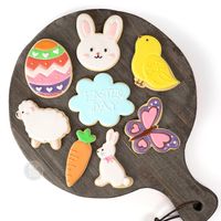 Easter Cute Animal Letter Stainless Steel Kitchen Molds 1 Set main image 2