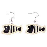 1 Pair Cartoon Style Cute Cat Fish Plastic Drop Earrings sku image 12
