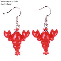 1 Pair Cartoon Style Cute Insect Plastic Drop Earrings sku image 8