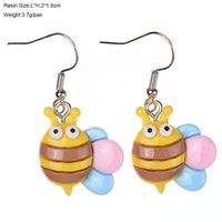1 Pair Cartoon Style Cute Insect Plastic Drop Earrings main image 2