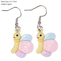 1 Pair Cartoon Style Cute Insect Plastic Drop Earrings sku image 4