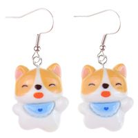 1 Pair Cartoon Style Cute Dog Plastic Drop Earrings sku image 4