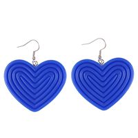 1 Pair Casual Simple Style Heart Shape Plastic Earrings sku image 9