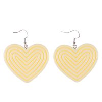 1 Pair Casual Simple Style Heart Shape Plastic Earrings sku image 10
