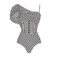 Women's Basic Modern Style Stripe 2 Pieces Set One Piece Swimwear main image 3