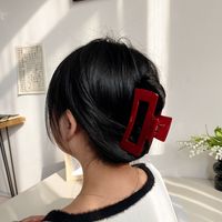 Women's Simple Style Geometric Solid Color PC Hair Claws main image 5