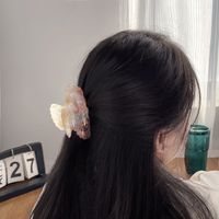 Women's Sweet Marble Leopard PVC Hair Claws main image 4