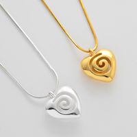 Copper 18K Gold Plated Silver Plated Elegant Heart Shape Pendant Necklace main image 1