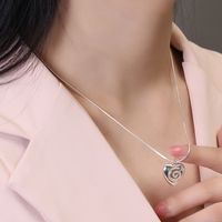 Copper 18K Gold Plated Silver Plated Elegant Heart Shape Pendant Necklace main image 4