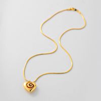 Copper 18K Gold Plated Silver Plated Elegant Heart Shape Pendant Necklace main image 5