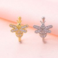 1 Piece Nose Rings & Studs Elegant Rabbit Snake Butterfly Copper Plating Nose Ring main image 5