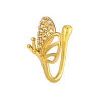 1 Stück Nasen Ringe Und-stecker Elegant Kaninchen Schlange Schmetterling Kupfer Überzug Nasenring sku image 3