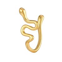 1 Piece Nose Rings & Studs Elegant Rabbit Snake Butterfly Copper Plating Nose Ring sku image 2