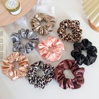 Women's Fairy Style Solid Color Leopard Cloth Hair Tie main image 3