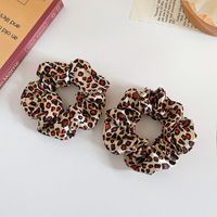 Women's Fairy Style Solid Color Leopard Cloth Hair Tie sku image 2